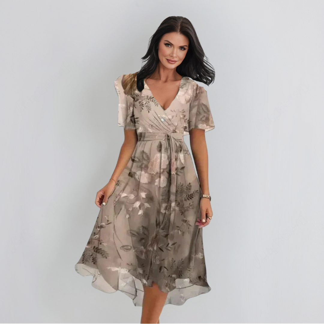 Lenka | Elegantiška suknelė su V formos dekolte